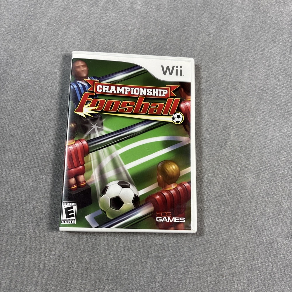 Championship Foosball Nintendo Wii 505 Games Rated E Manual Included